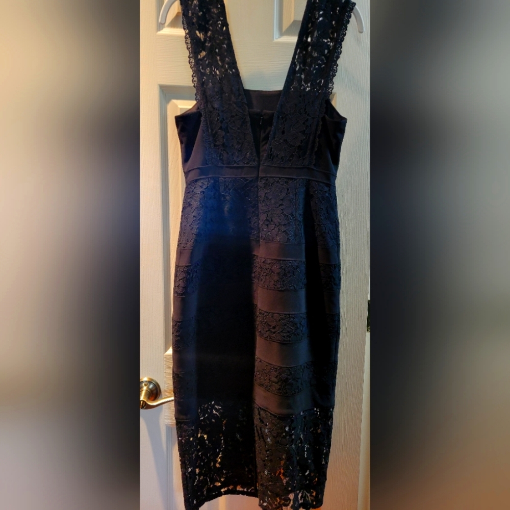 Adrianna Papell Black Party Dress Sz 4